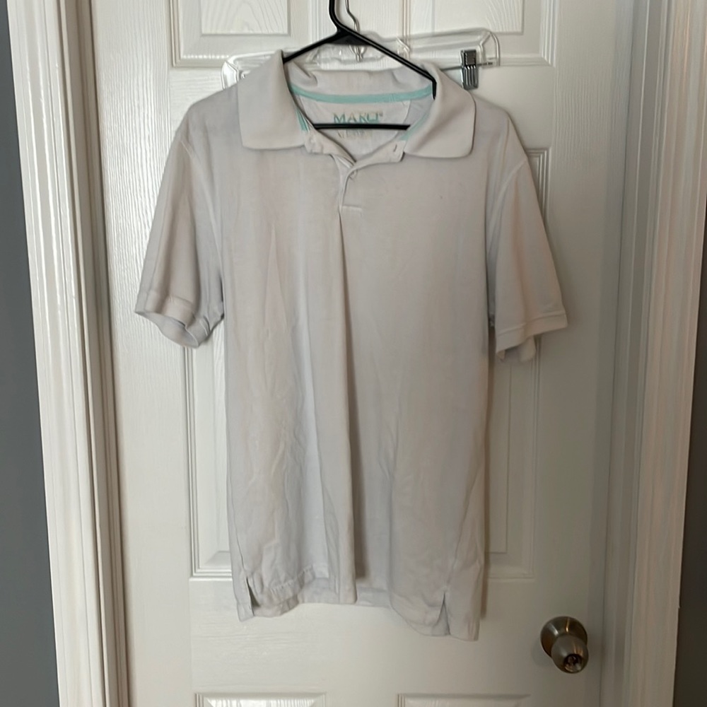 Marq 5 white Polo shirt, XL but fits like L